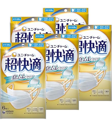 Amazon.co.jp: ユニ・チャーム 超快適マスク 息ムレクリアタイプ
